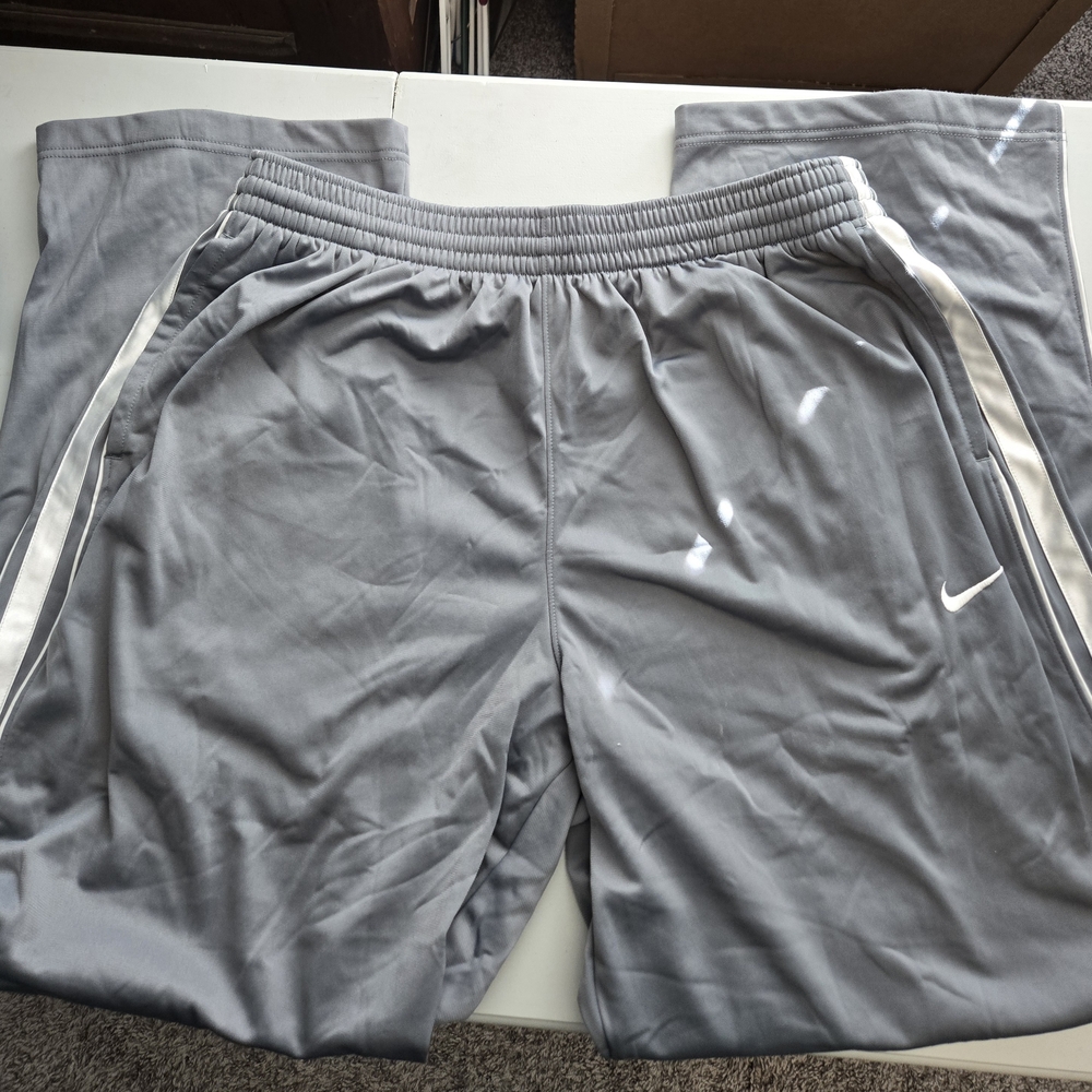 Nike Gray Joggers with White Accents